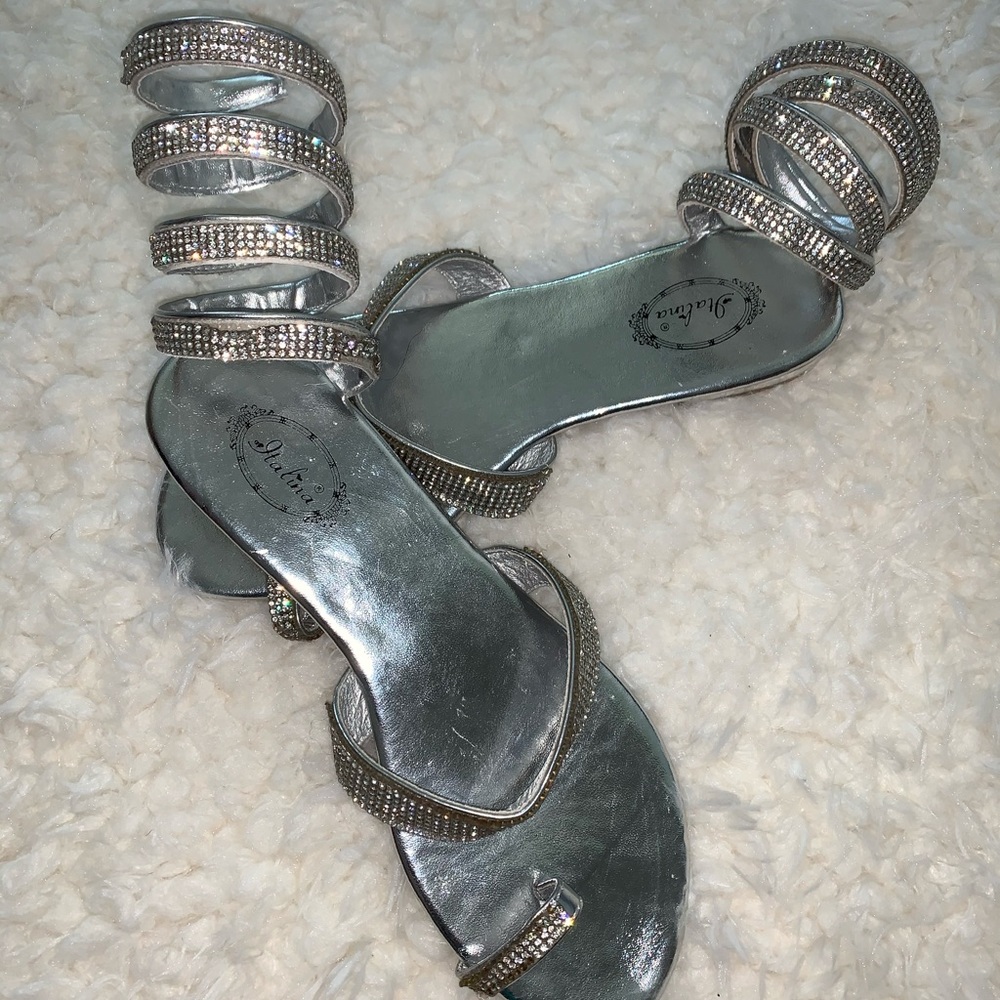 Ankle wrap around shoes